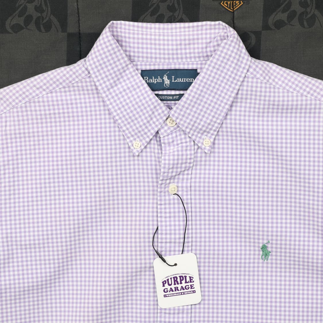 폴로 깅엄 체크 셔츠 L B74 상품이미지2