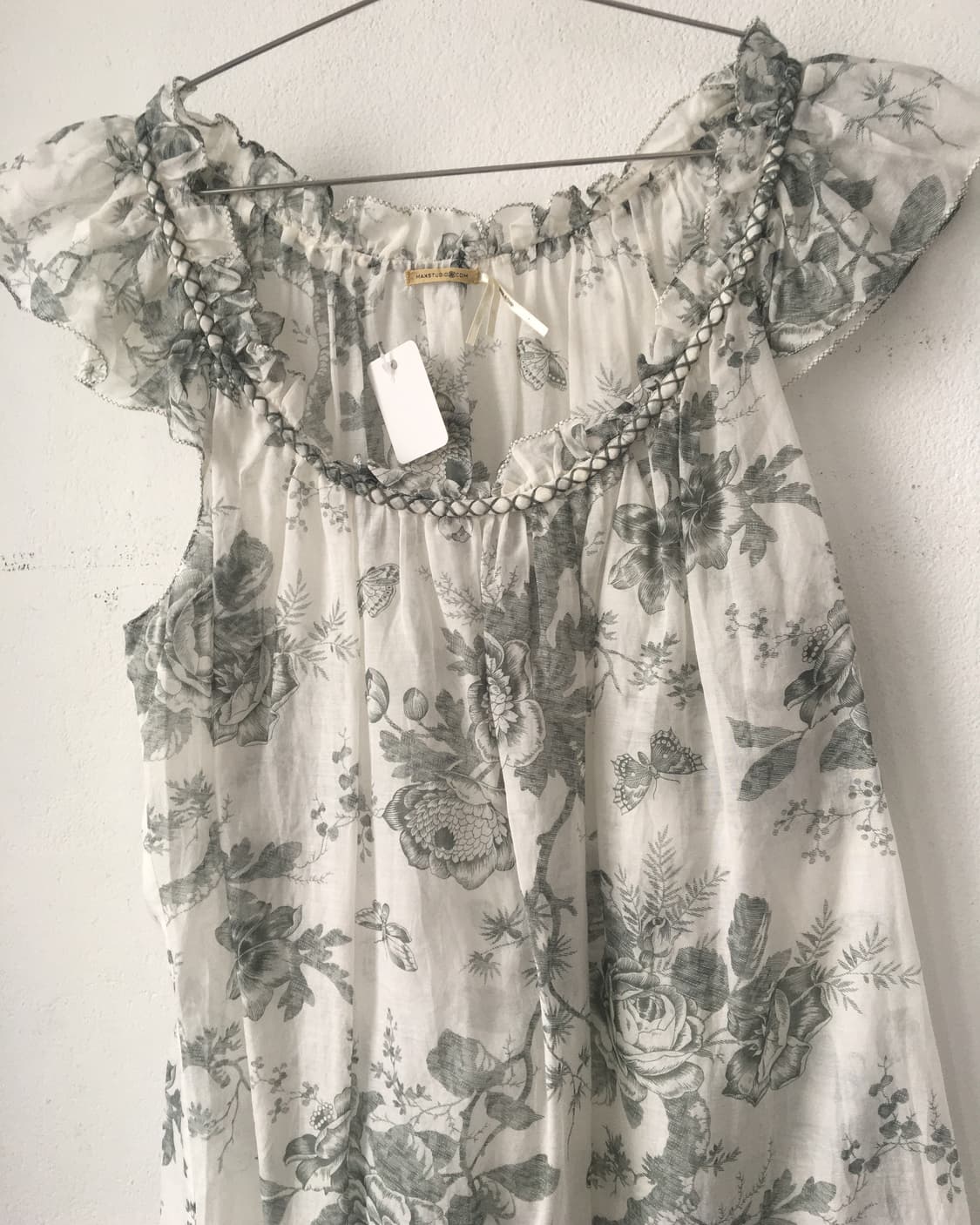 Flower pattern see through blouse 상품이미지5