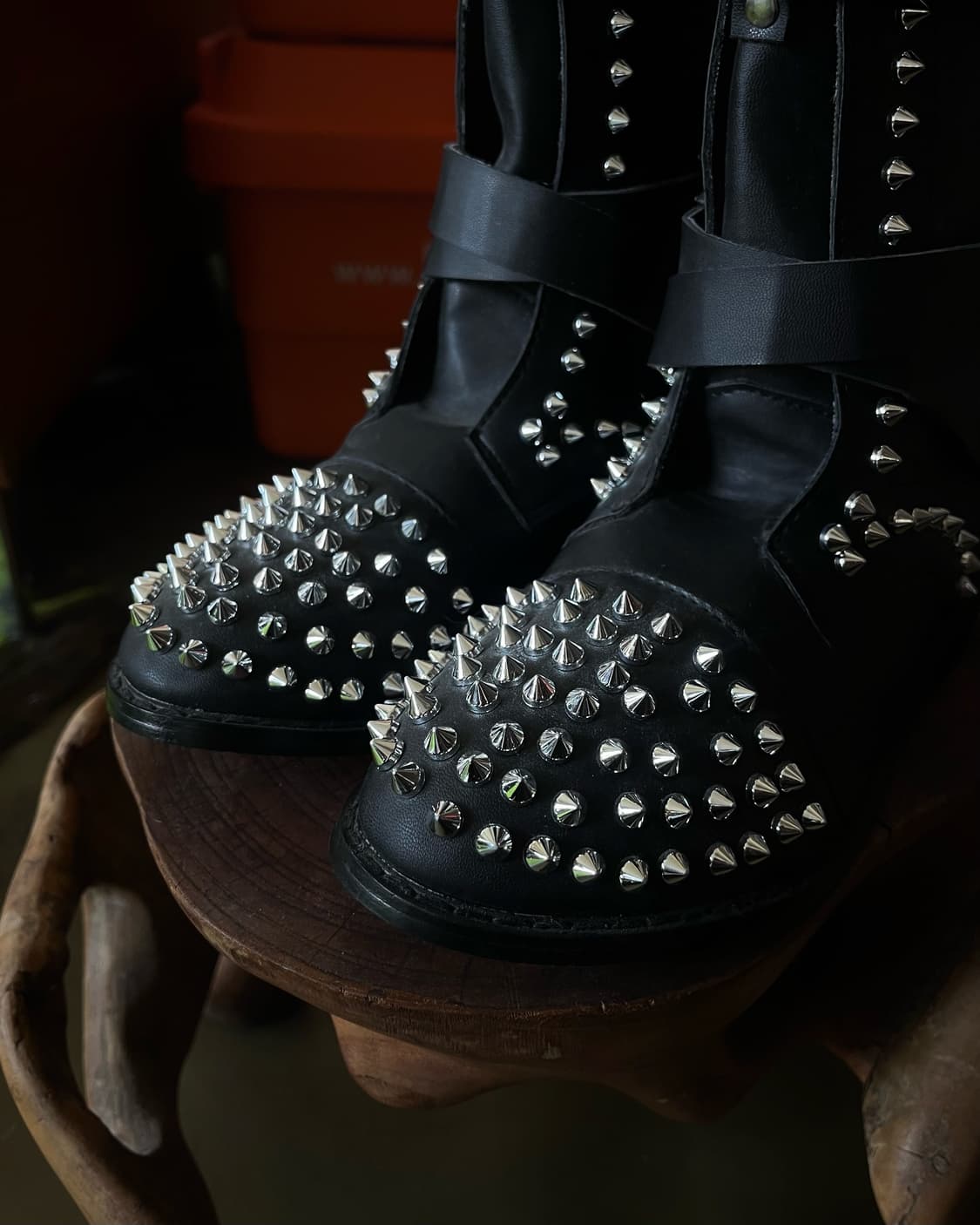 Jpn Vintage Spike Studs Bondage Boots 상품이미지4