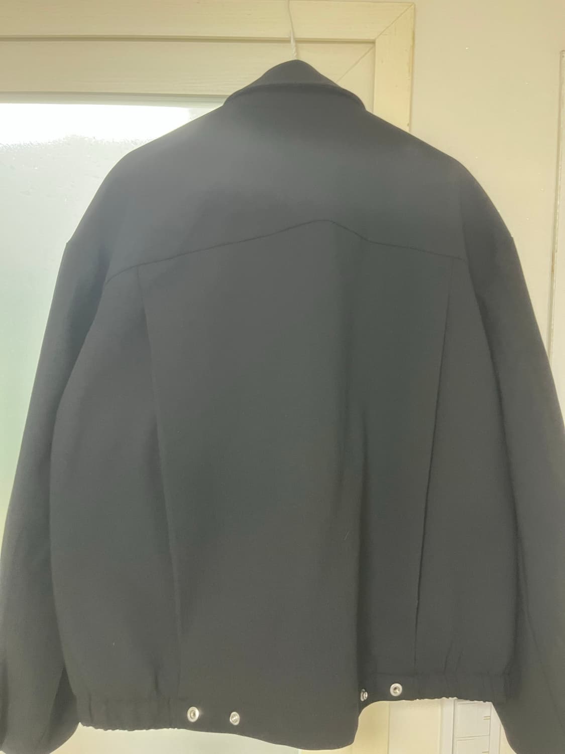 쿠어 울 블렌드 플리츠 블루종 점퍼 상품이미지4