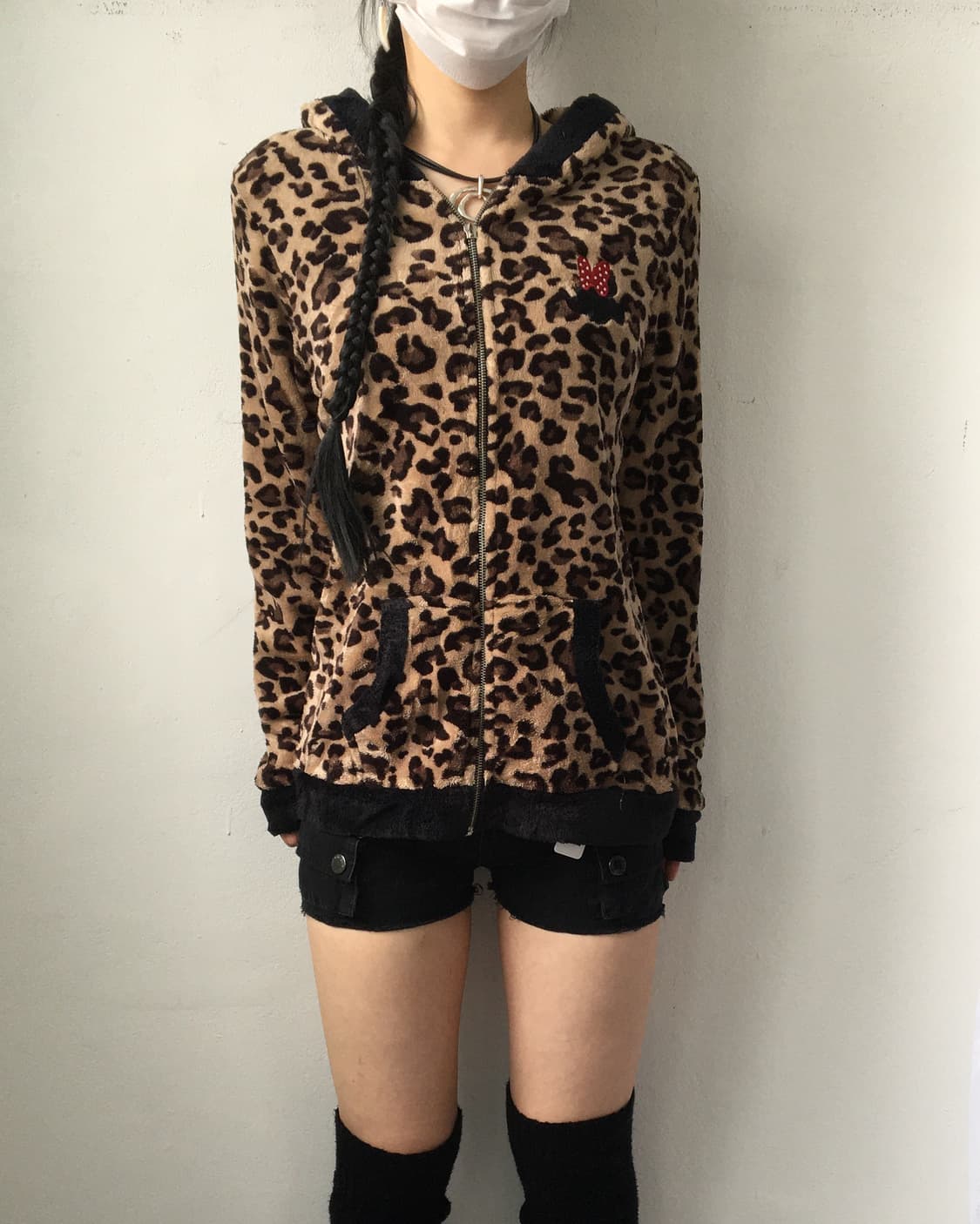 Disney leopard pattern cat ear hood zip  상품이미지6