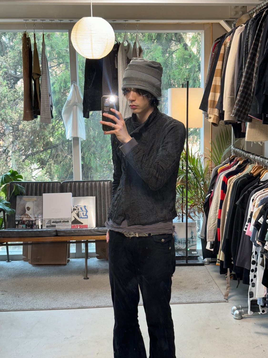 Ca4la 스트라이프 실크 비니 상품이미지4