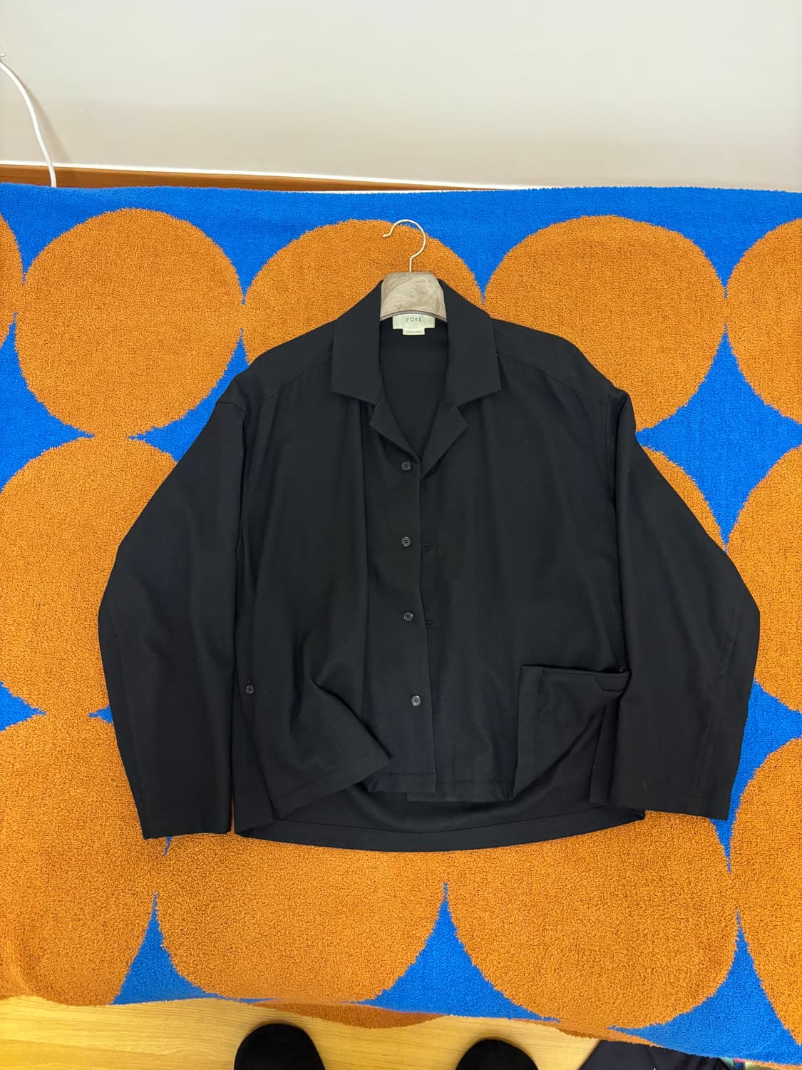 Yoke 요크 울 절개라인 버튼 디테일 셔츠 자켓 From Japan 상품이미지1