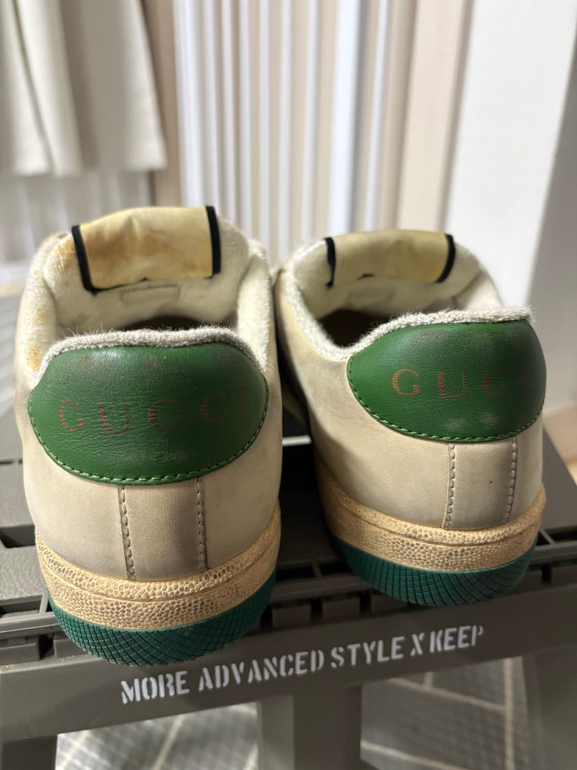 구찌 스크리너 스니커즈 그린 37 상품이미지3