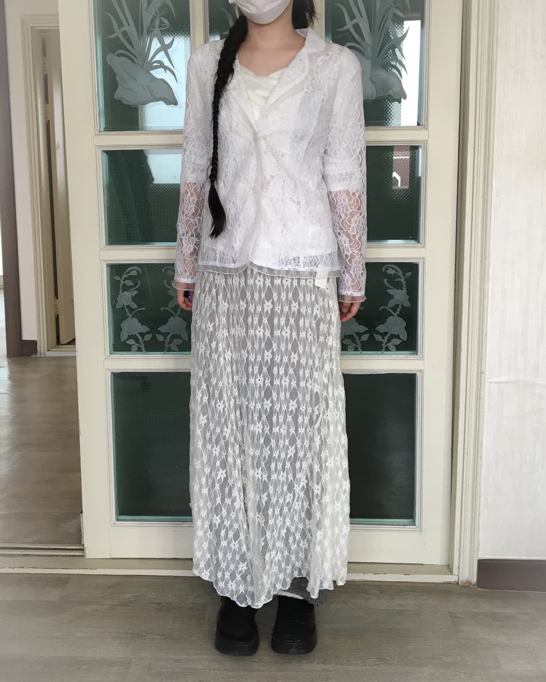 Flower pattern see through jacket 상품이미지8