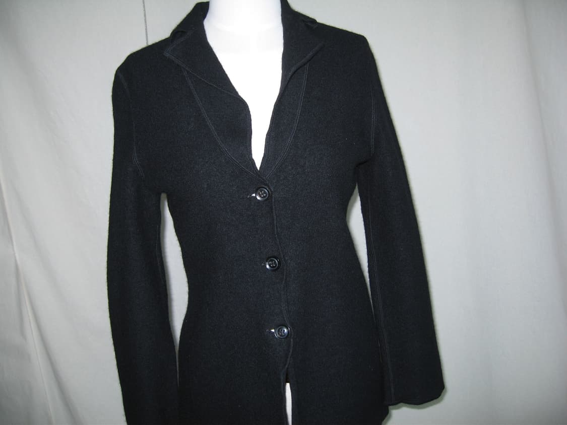 Allegri 알레그리 블랙 축융 울 자켓 상품이미지1