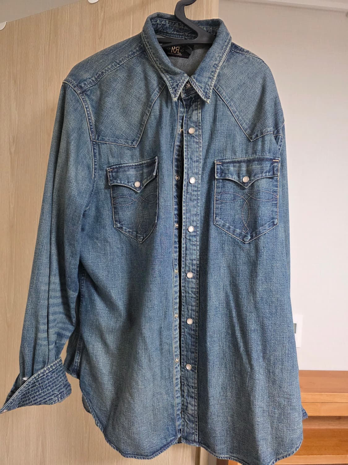RRL 데님 웨스턴 셔츠XL 상품이미지1