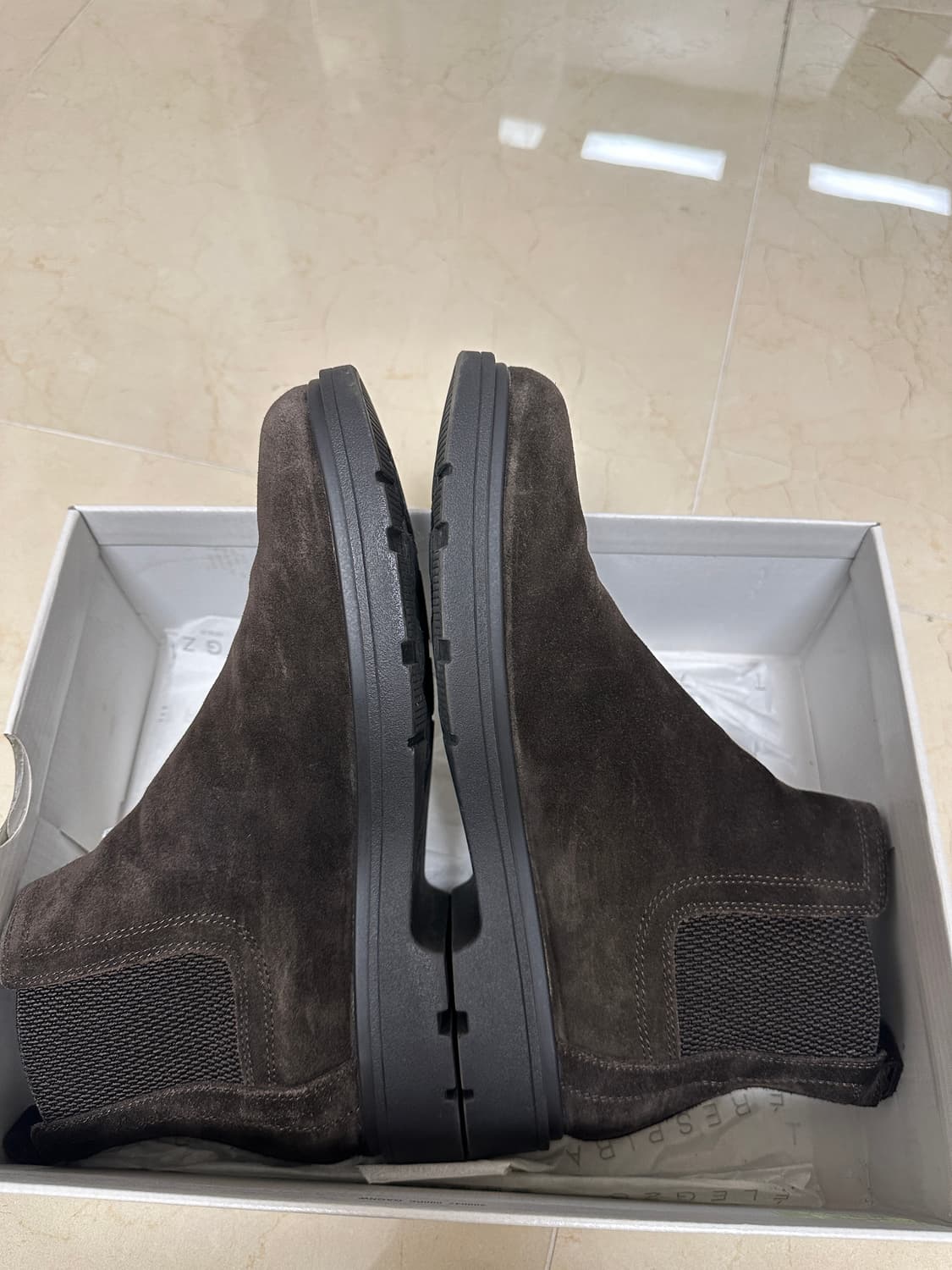 제옥스 브라운 스웨이드 첼시 부츠 (275) 상품이미지6