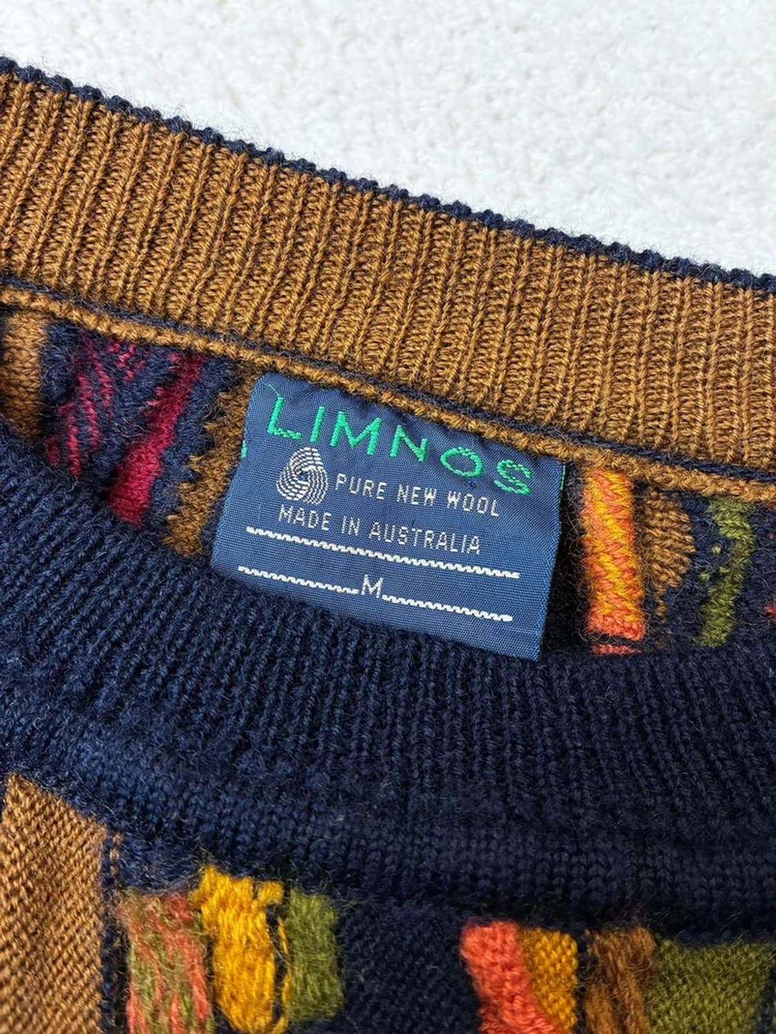 림노스 Limnos 90's 3D 케이블 크롭 울 니트 PN6203 상품이미지5