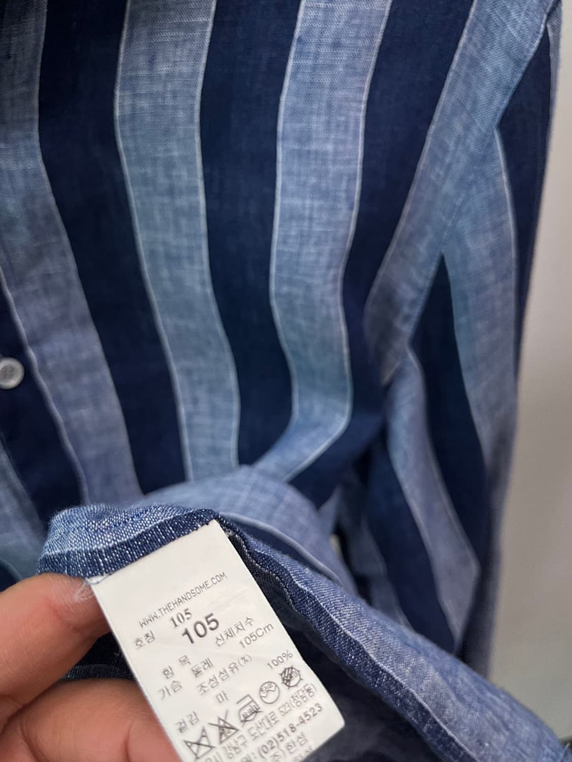 105) 타임 스트라이프 린넨셔츠  상품이미지2