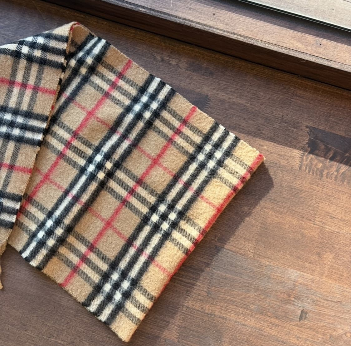 15377 - 버버리 베이지 노바 체크 캐시미어 머플러 (캐시미어 100 상품이미지4