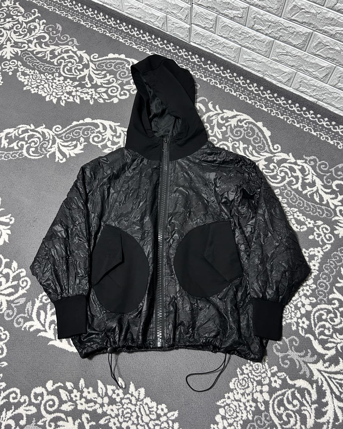 크랙 텍스쳐 후디드 자켓 상품이미지5