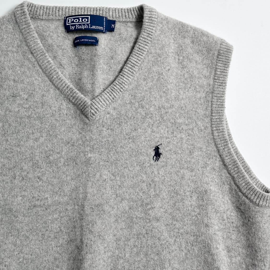 폴로 랄프로렌 그레이 울 니트베스트 상품이미지3