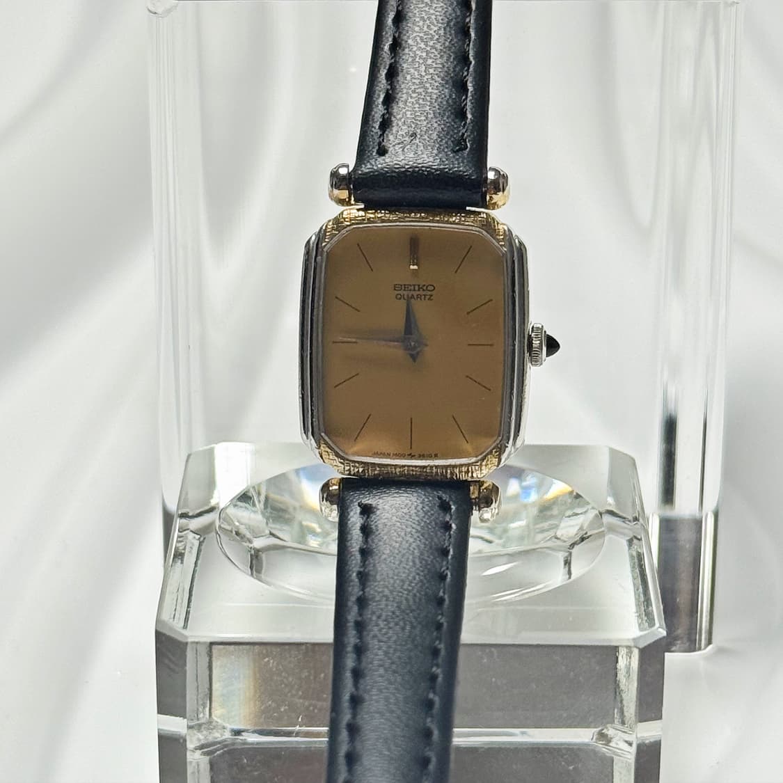 80s90s 빈티지 세이코 골드 텍스처 베젤 콤비 워치 상품이미지2