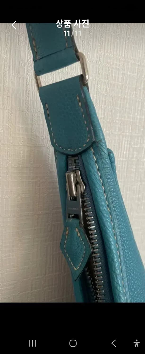 (정품)Hermes 에르메스 가오 호보 숄더백 블루진컬러예요! 상품이미지4