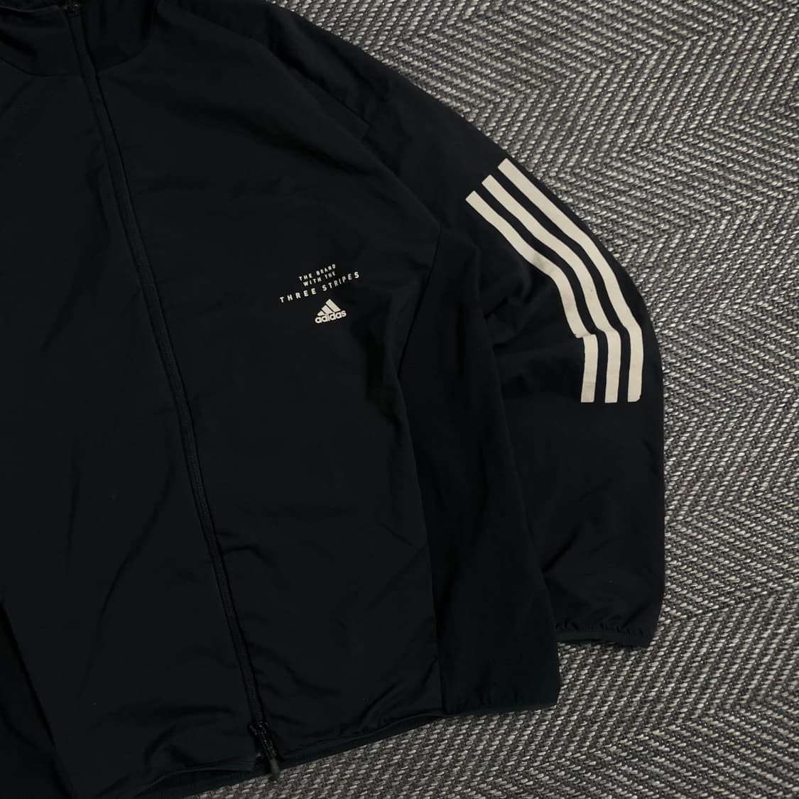 아디다스 블랙 박시핏 우븐 트랙 바람막이 자켓o 3507 상품이미지2