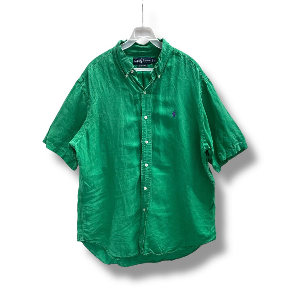 [L] 폴로 클래식핏 린넨실크 반팔셔츠 상품이미지3