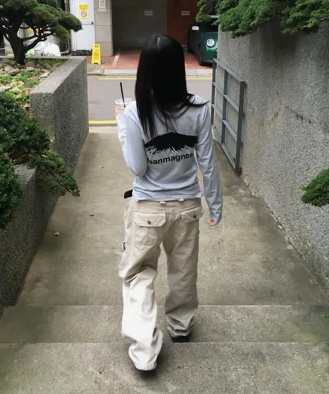 탄산마그네슘 마운틴 롱슬리브 스카이블루 우먼 상품이미지1