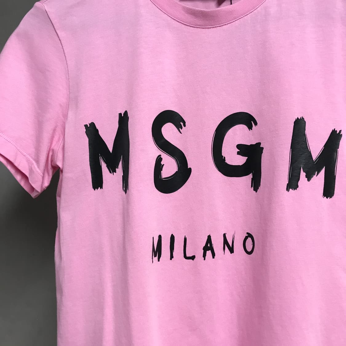 MSGM 핑크 반팔 티셔츠 XS(W) 상품이미지4