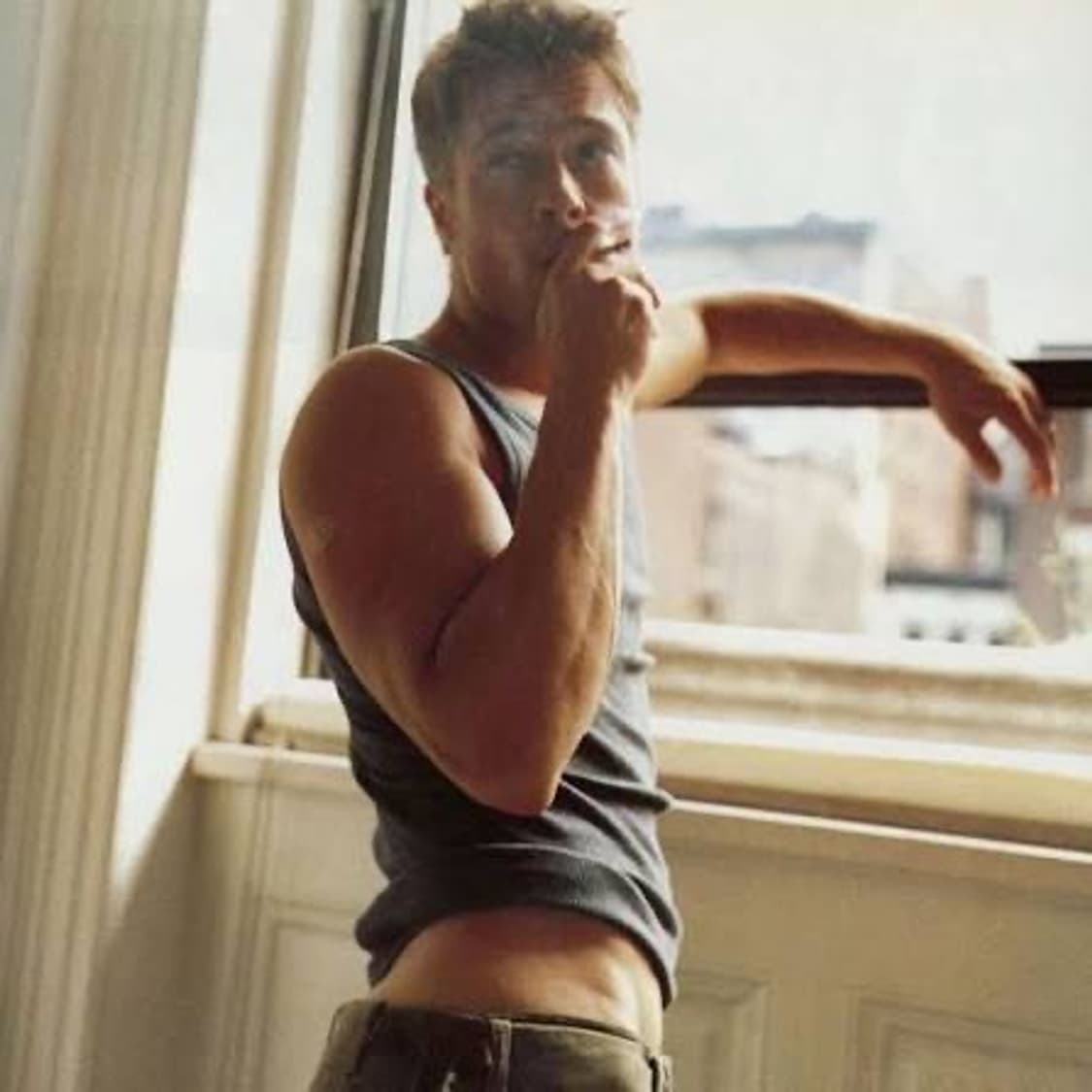 1999 헬무트랭 본디지 스트랩 팬츠 브래드 피트 착용 상품이미지3