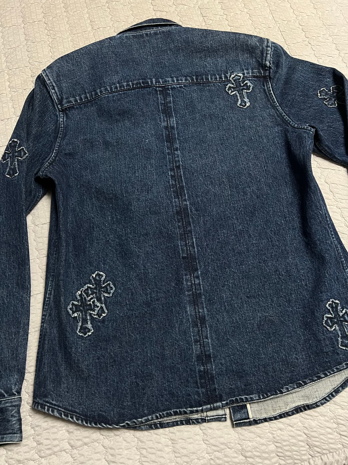 크롬하츠 크로스패치 데님 셔츠 상품이미지3