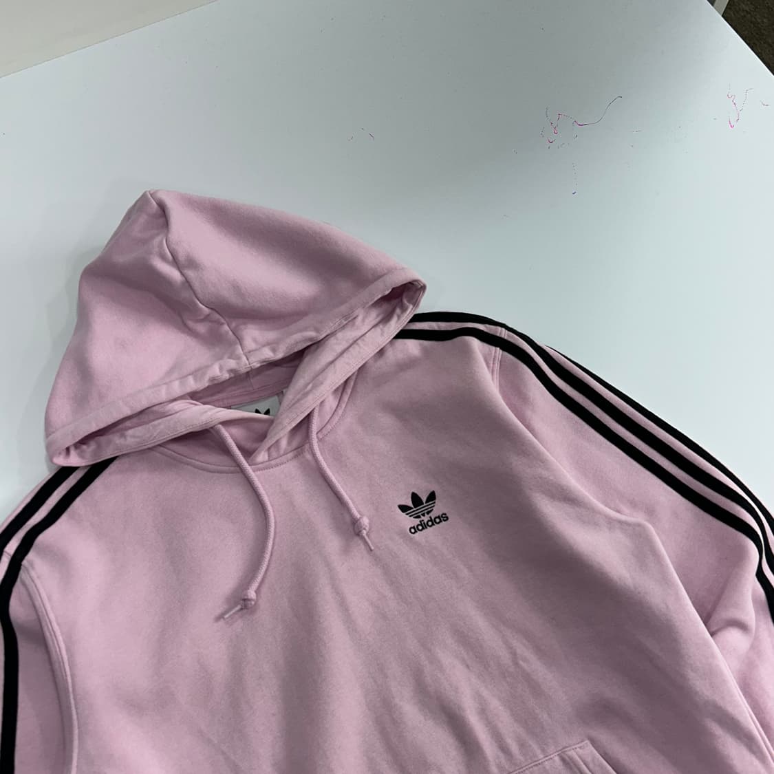 Adidas 아디다스 블랙 파이어버드 라이트핑크 후드티 상품이미지5