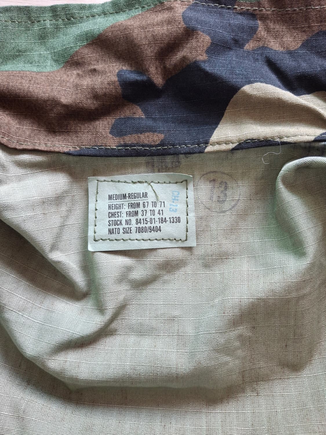 미군 밀리터리 우드랜드 카모 립스탐 상의 M-R 상품이미지4