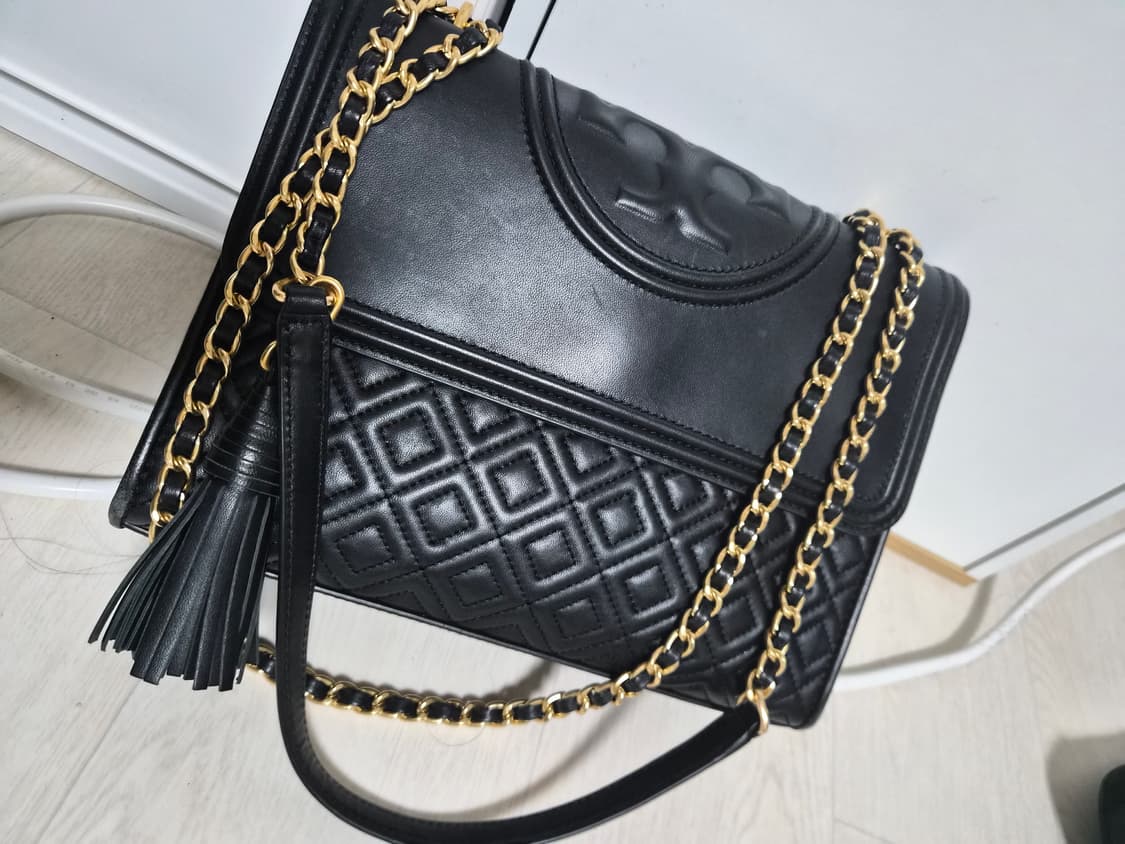토리버치 플레밍 퀼팅 체인백 블랙 상품이미지1