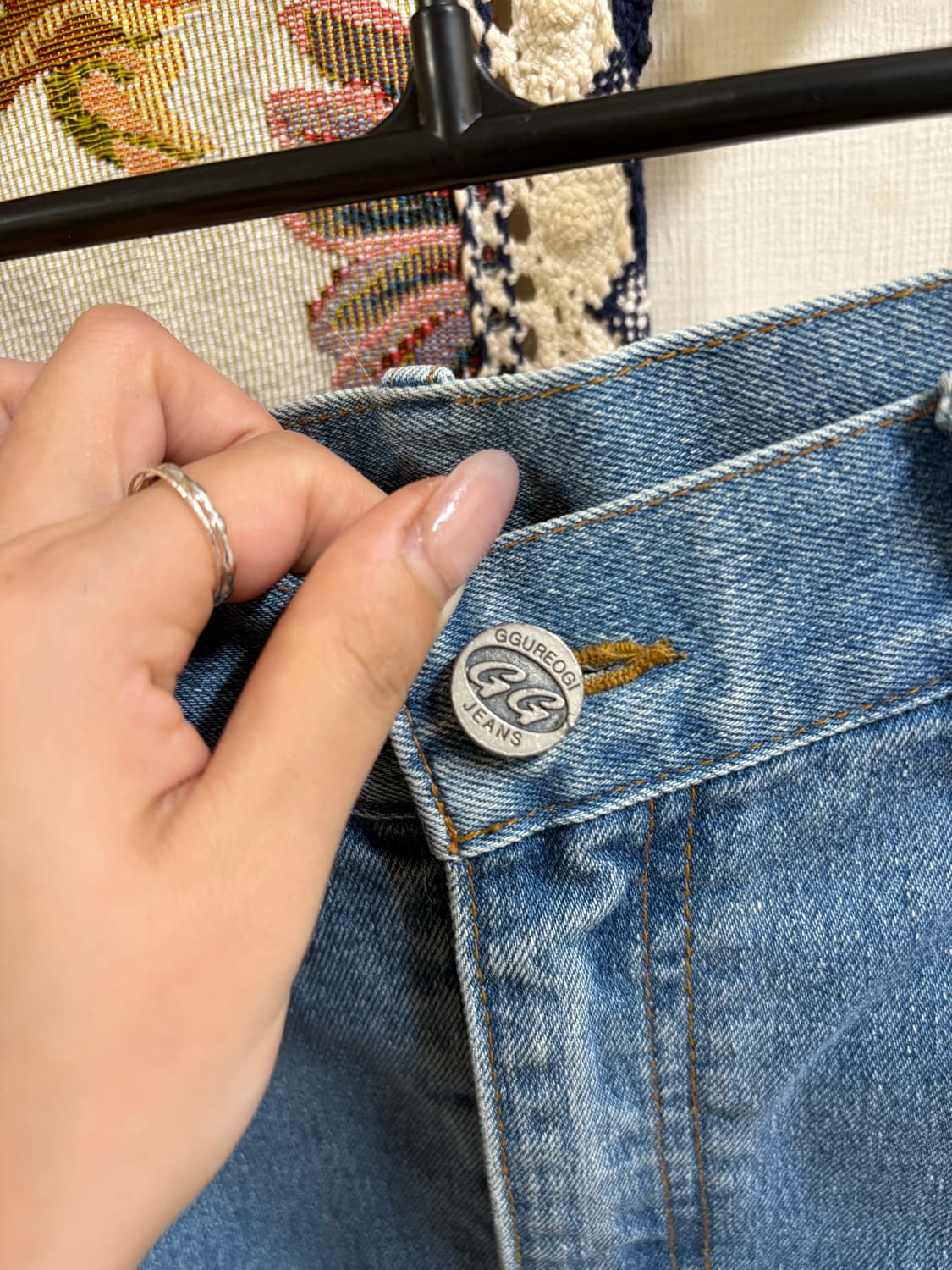 데님 카고 미니스커트 상품이미지4