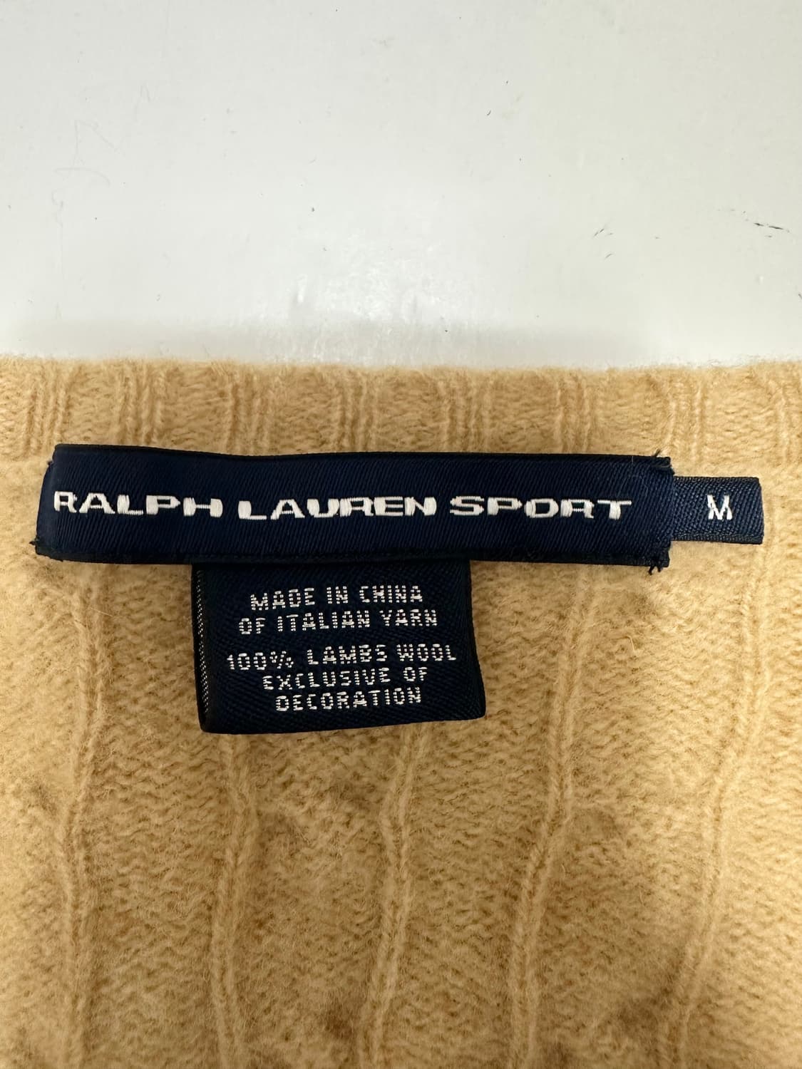 폴로 랄프로렌 베이지 케이블 니트 상품이미지5