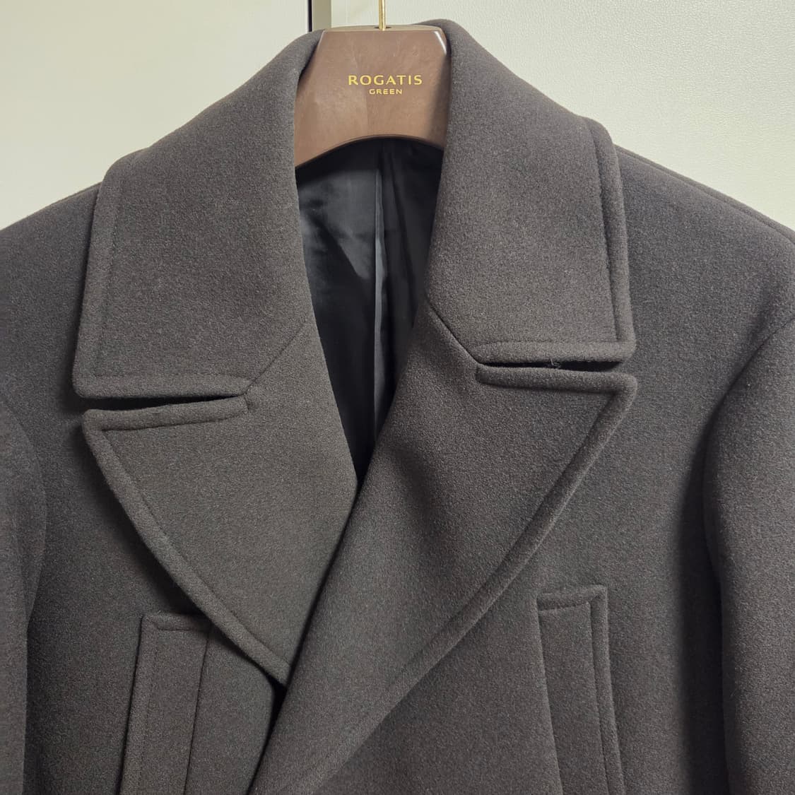 TNGT 울 캐시미어 카키 롱 코트 M-L(95-100) 상품이미지2