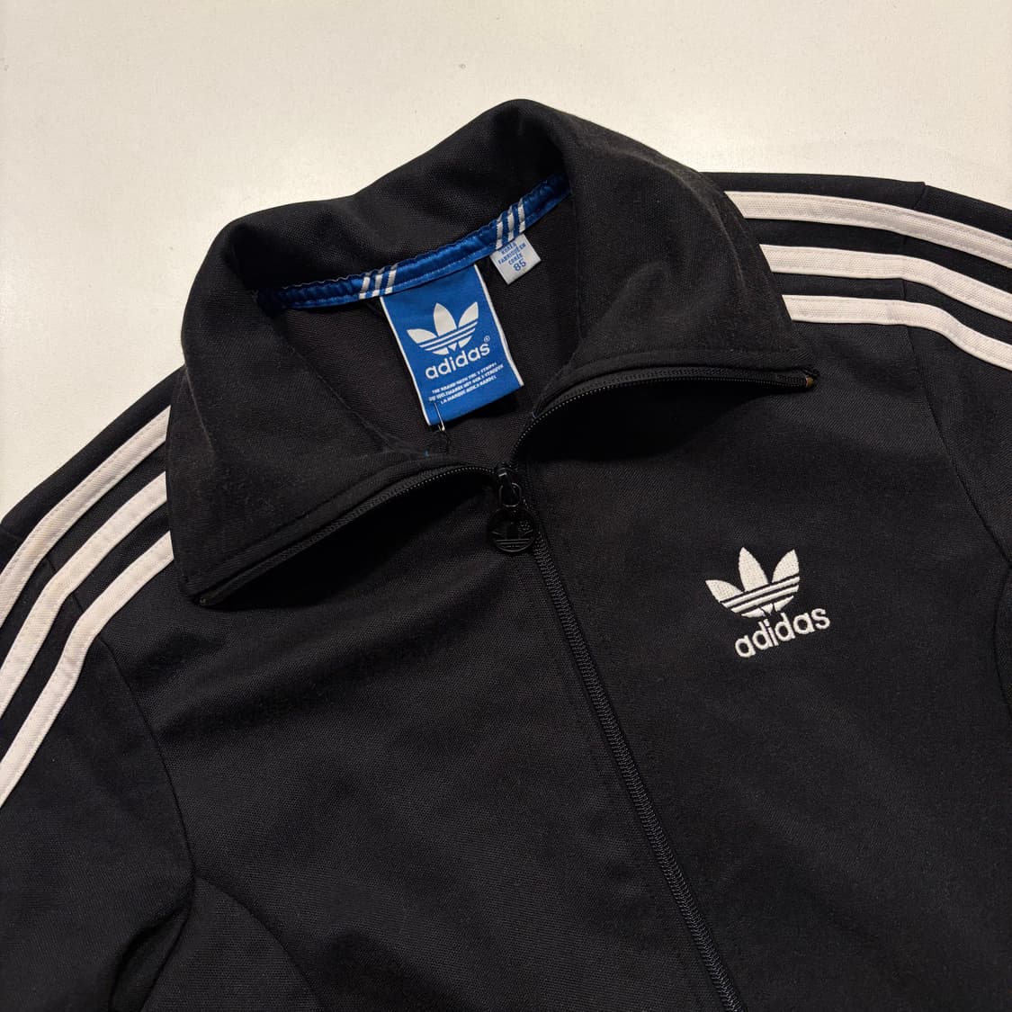 [85] 14s 아디다스 유로파 삼선 트랙탑 져지 블랙 C308 상품이미지3