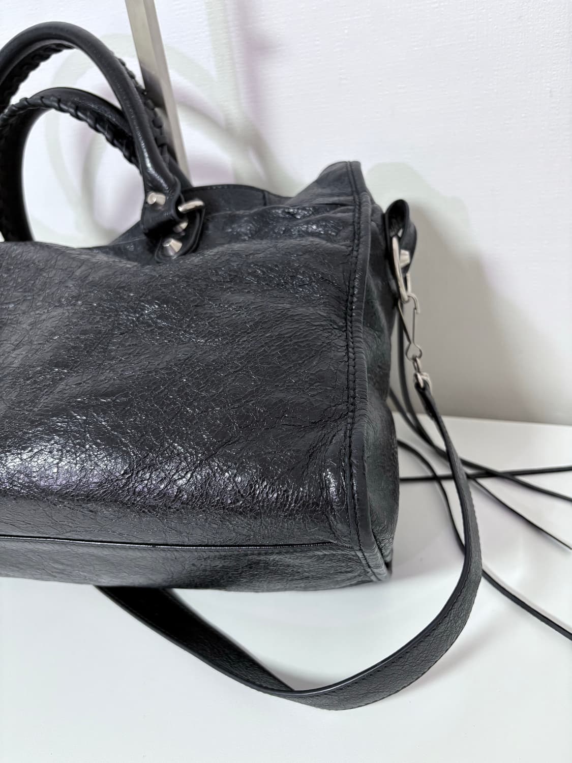 발렌시아가 르시티 미디엄 블랙 상품이미지9