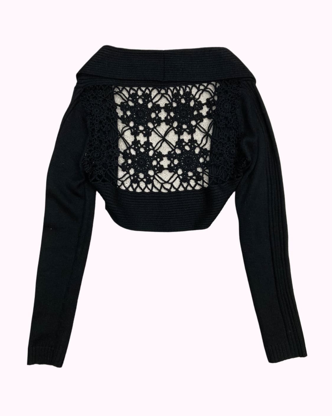 ribbed crochet knit bolero 상품이미지4