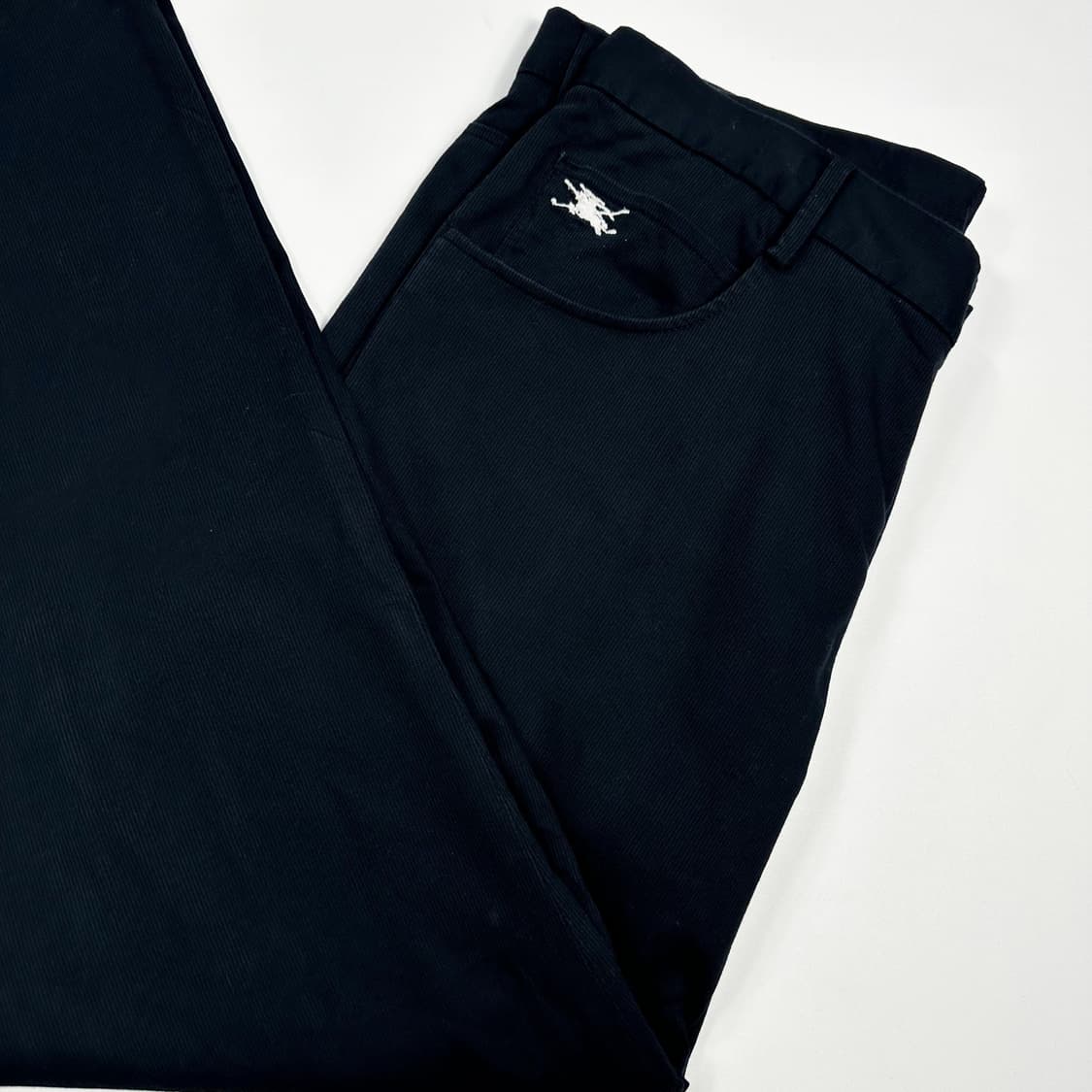 버버리 골프 블랙 스트레이트 치노팬츠 (34인치) 상품이미지1