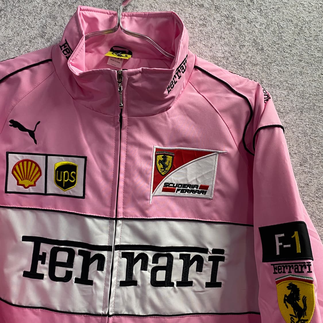 페라리 핑크배색 레이싱 점퍼 B3258 상품이미지3