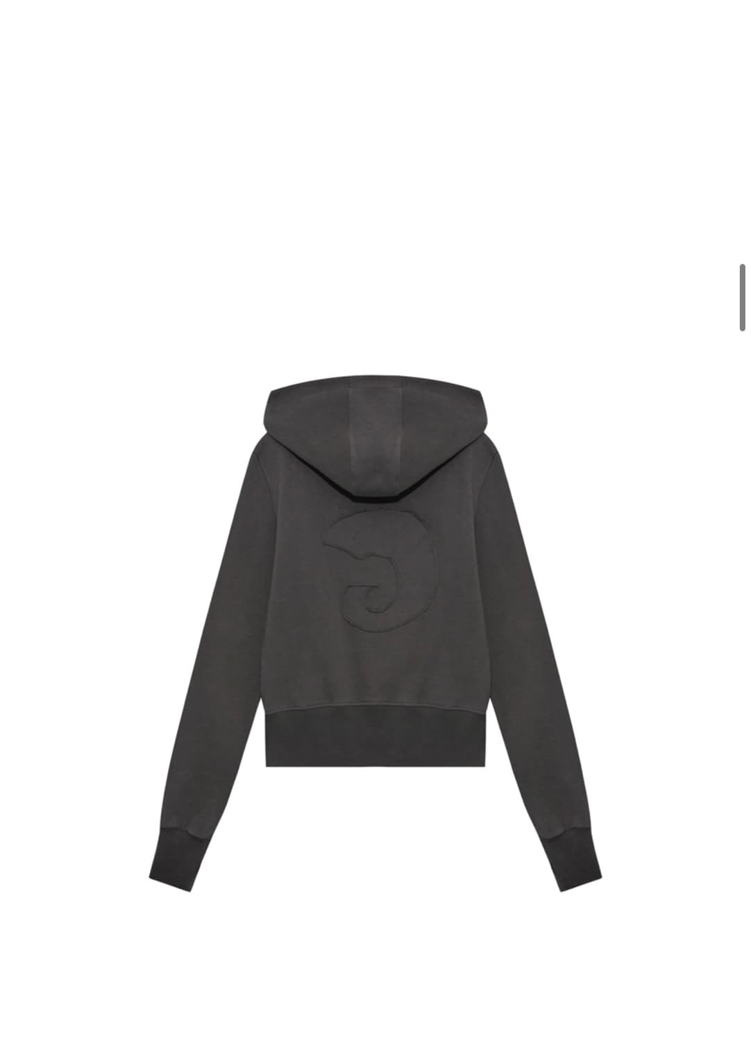 탄산마그네슘 x 송이송이 사이드 지퍼 후드집업 차콜 상품이미지2