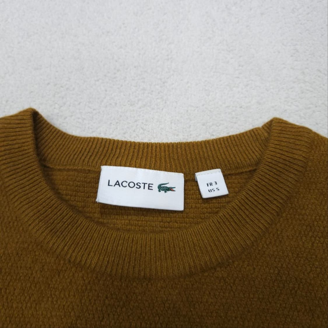 라코스테 울 니트 S 머스타드 상품이미지5