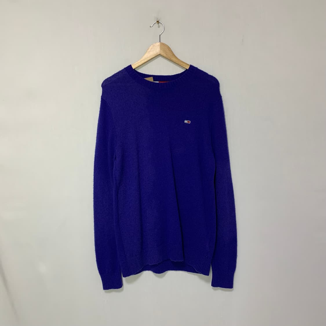 타미힐피거 타미진스 긴팔 빈티지 니트 블루 s 남녀공용 상품이미지1