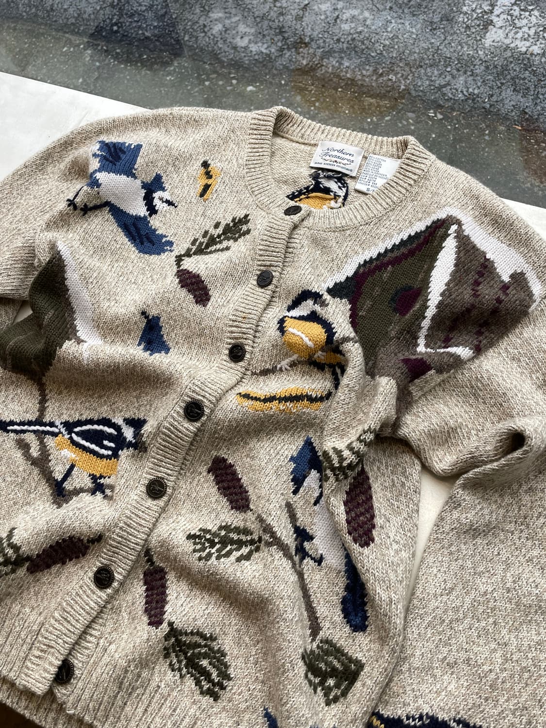90s Northern Treasure “Birds” Cardigan🦜 상품이미지8