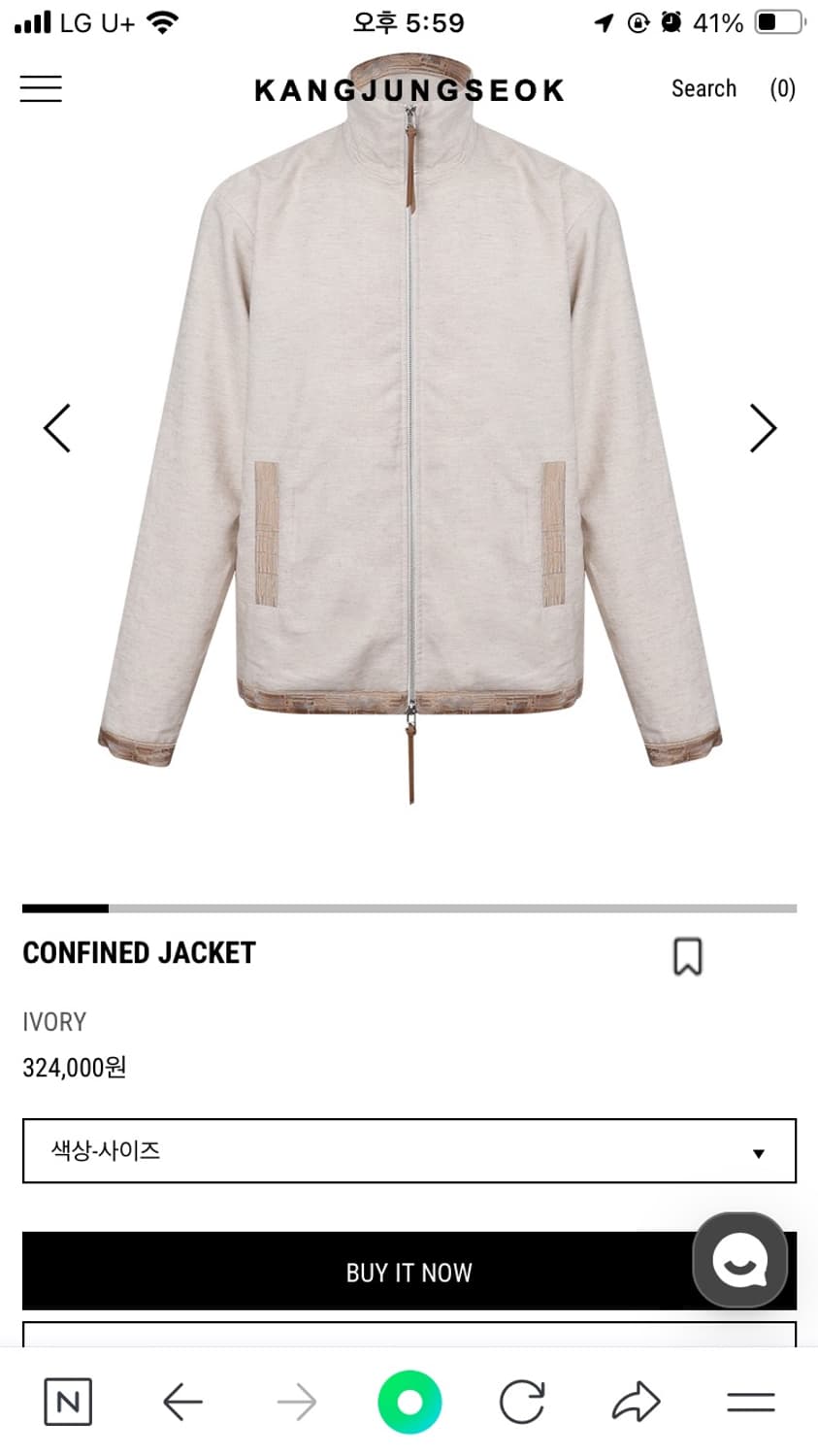 강정석 CONFINED jacket ivory 상품이미지1
