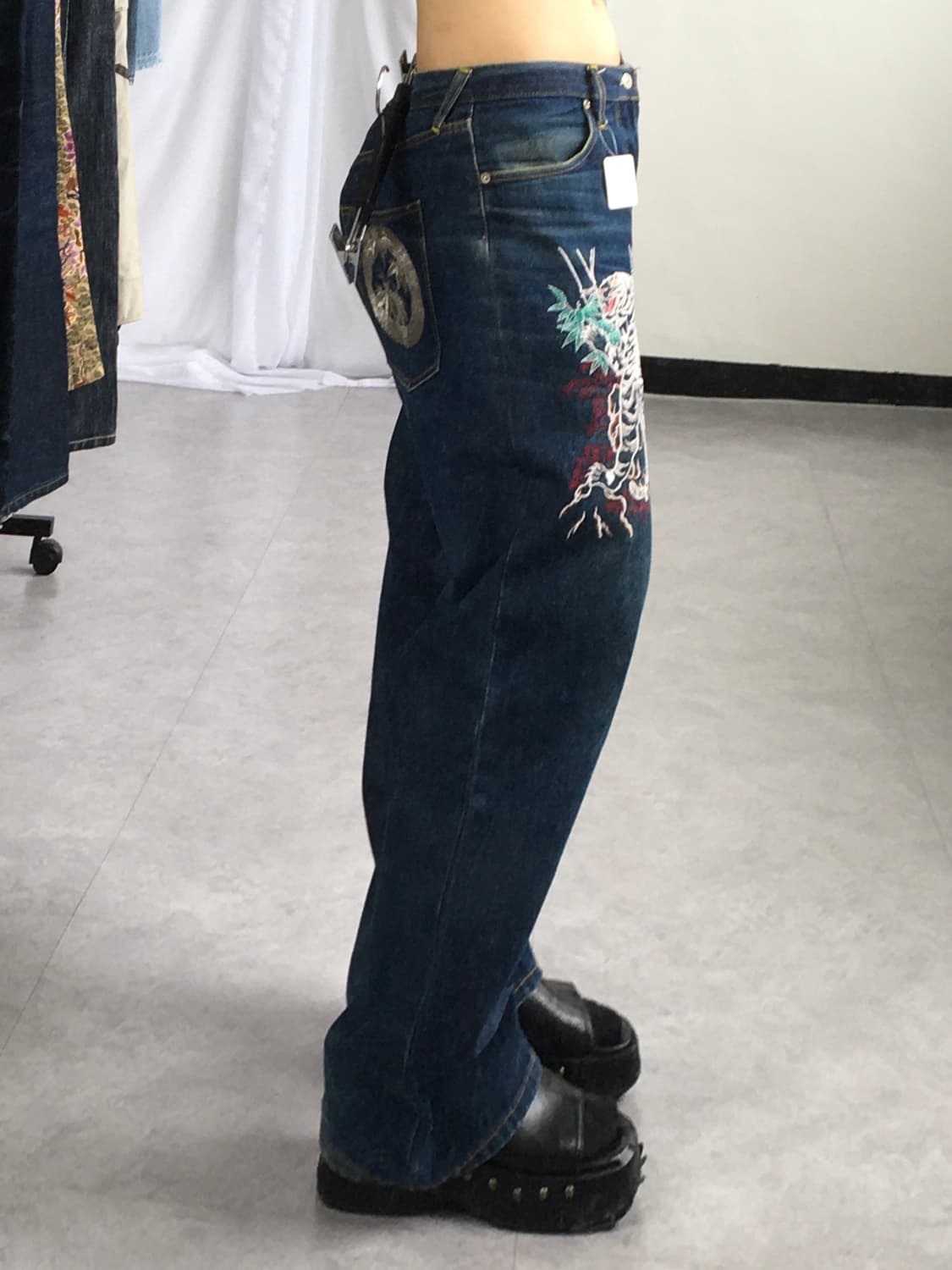 Oriental needle work denim pants 상품이미지8