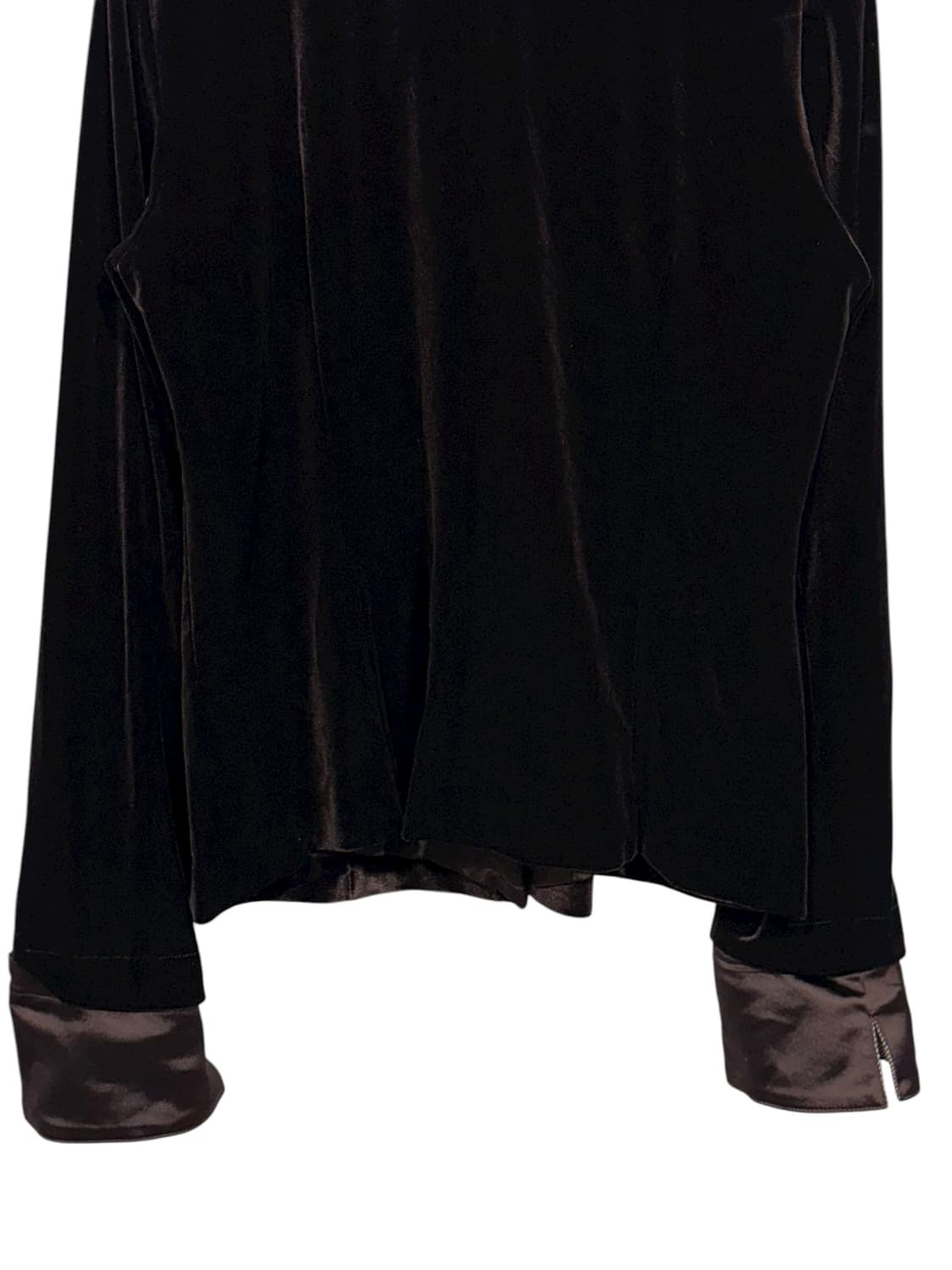 LA.SUMER mixed fabric velvet shirt  상품이미지8