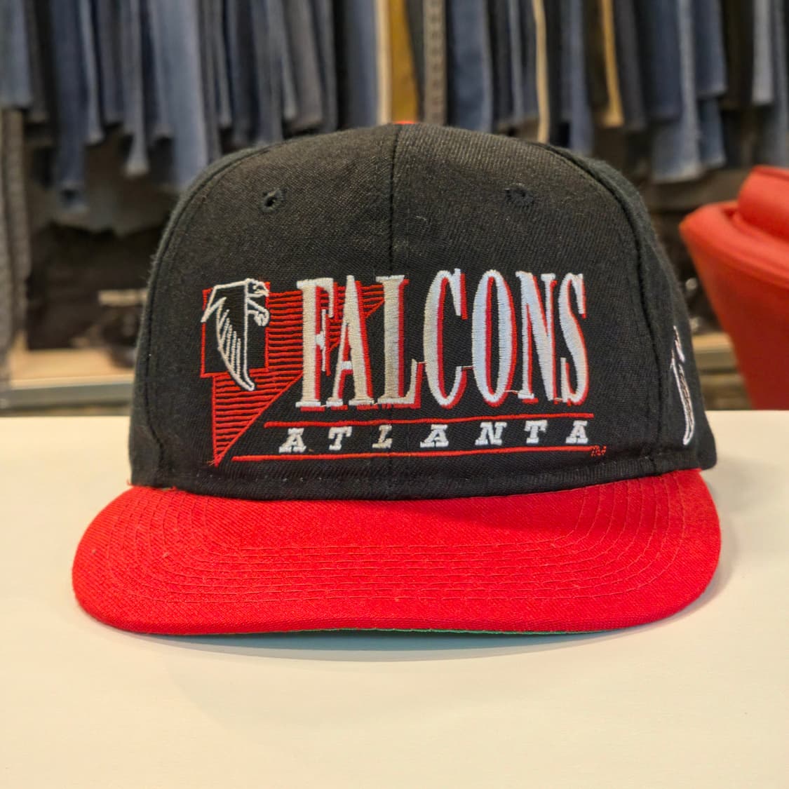 90s 애틀랜타 팰컨스 드류 피어슨 NFL 스냅백 모자 상품이미지2