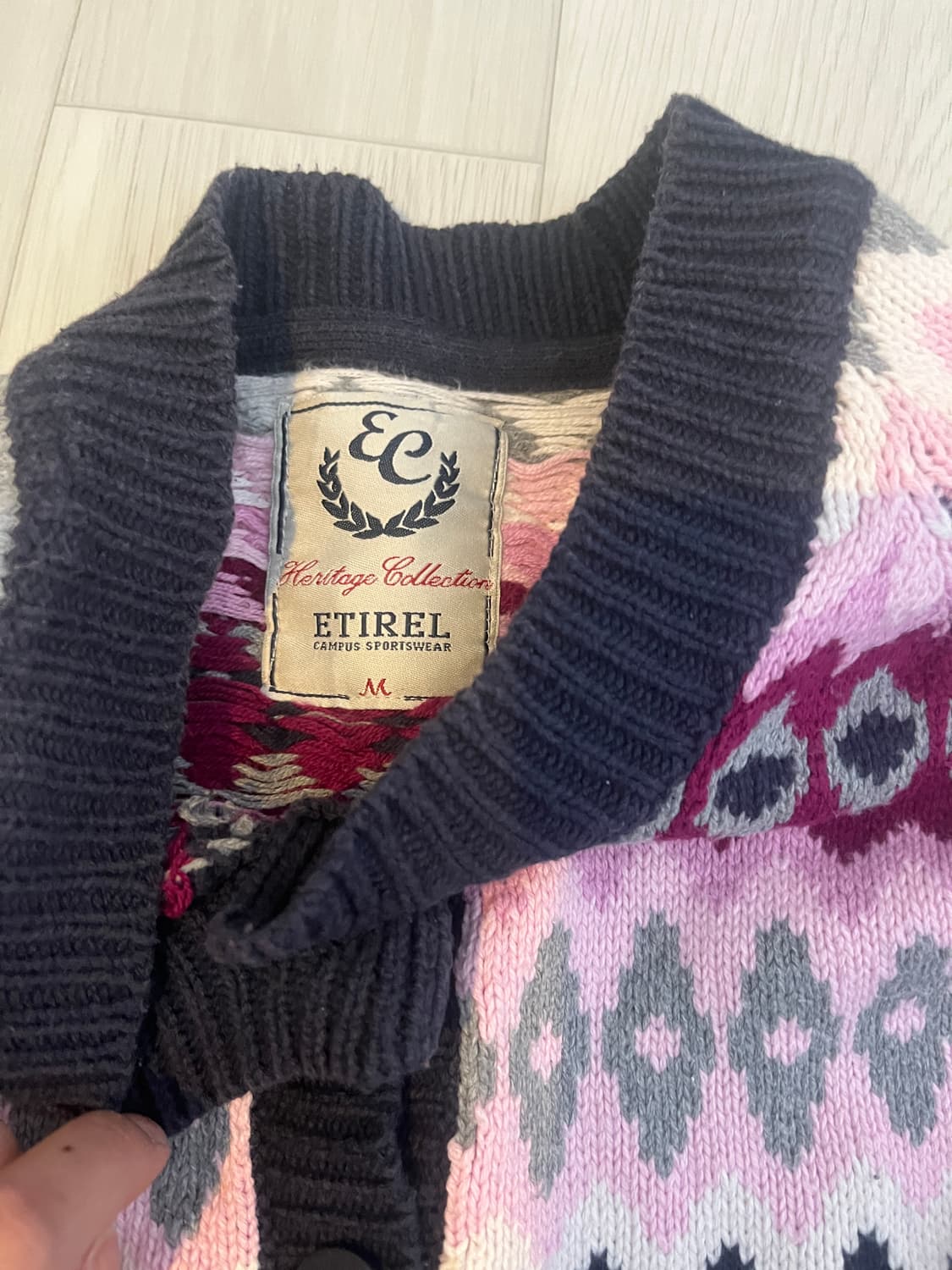 ETIREL heritage collection 네이비 가디건 상품이미지3