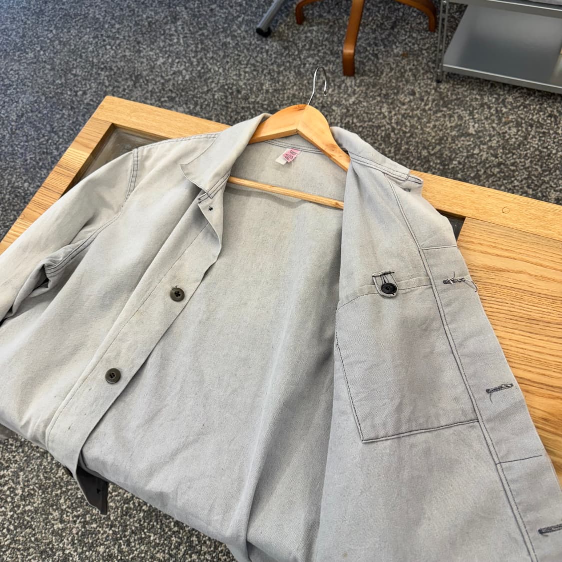70s 빈티지 프렌치 워크 자켓 (L)  상품이미지5