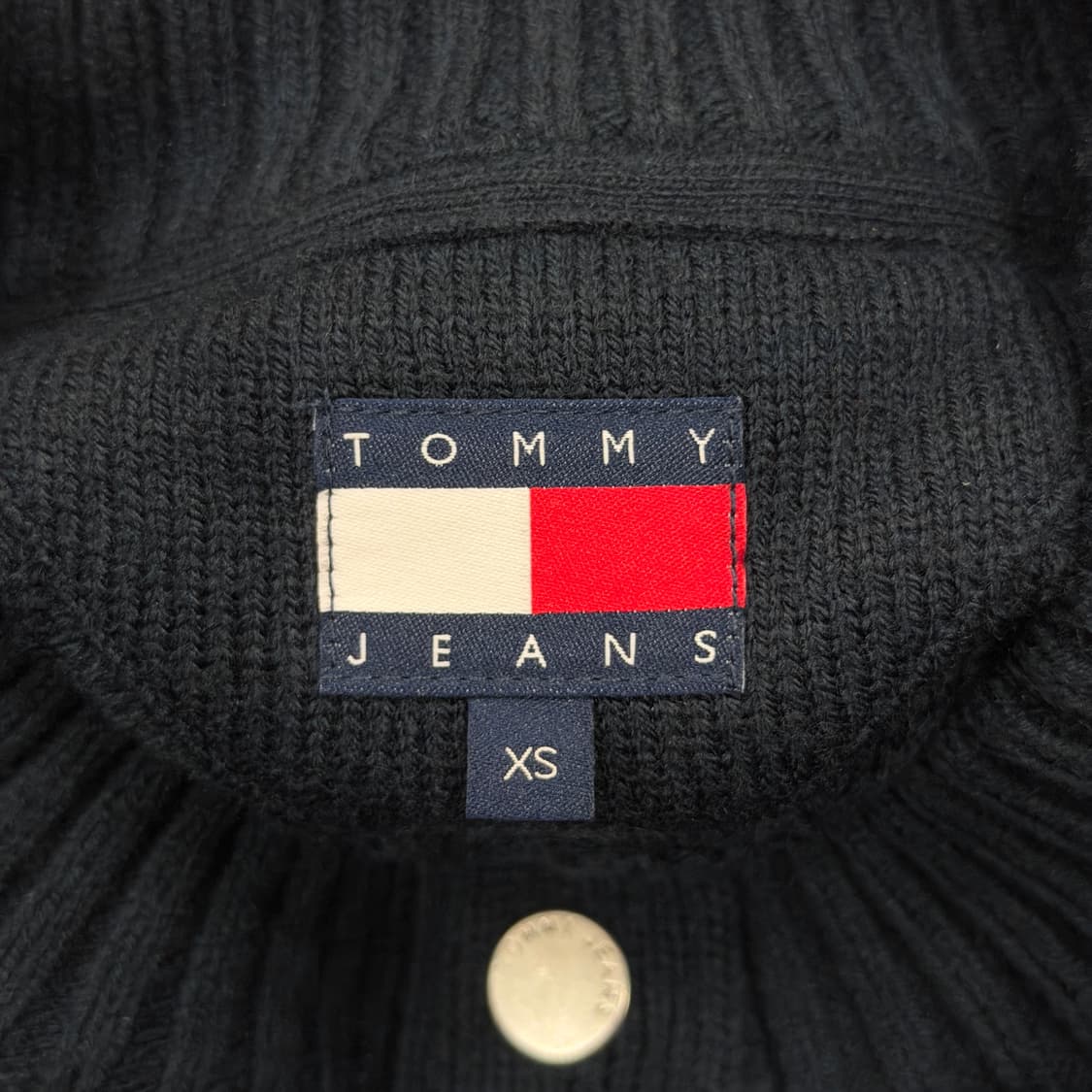 타미힐피거 타미진스 배지 케이블 가디건 네이비 XS 상품이미지4