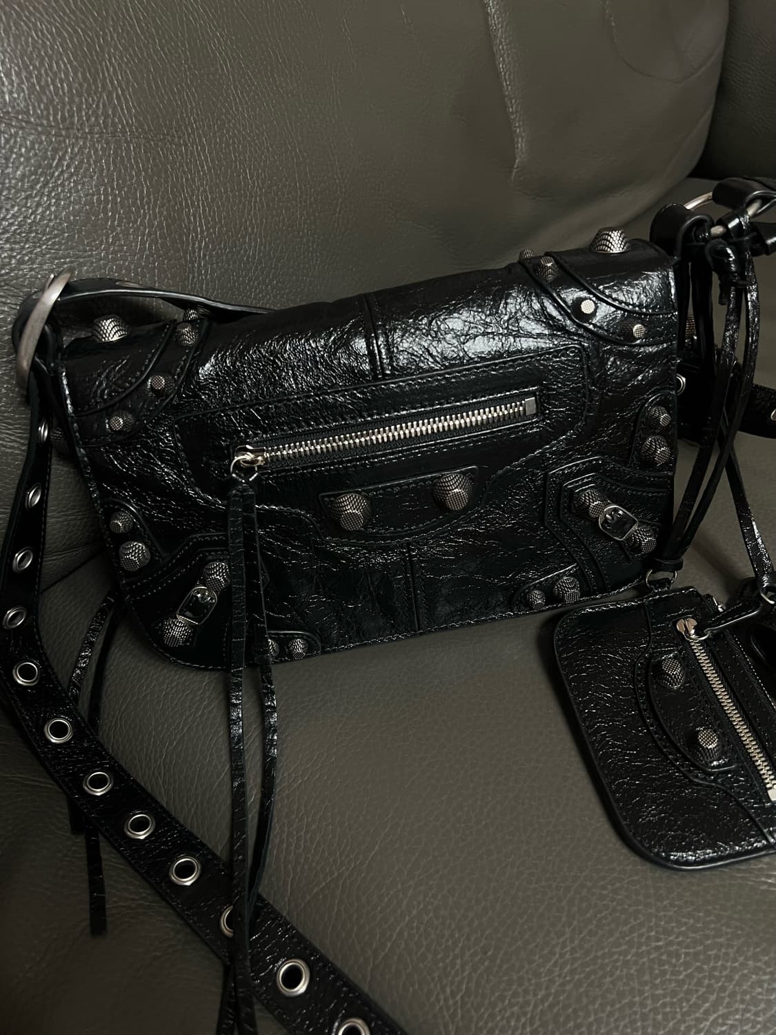 발렌시아가 BALENCIAGA 르 카골 램스킨 플랩백XS 상품이미지2