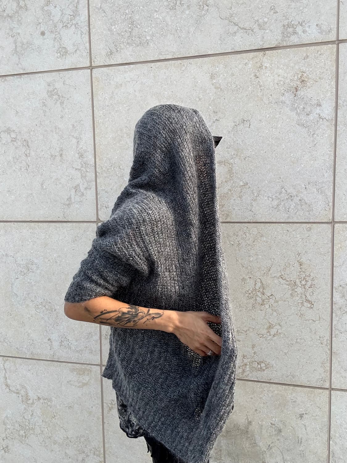 “Vintage”00’s Draped Knit Cardigan 상품이미지4