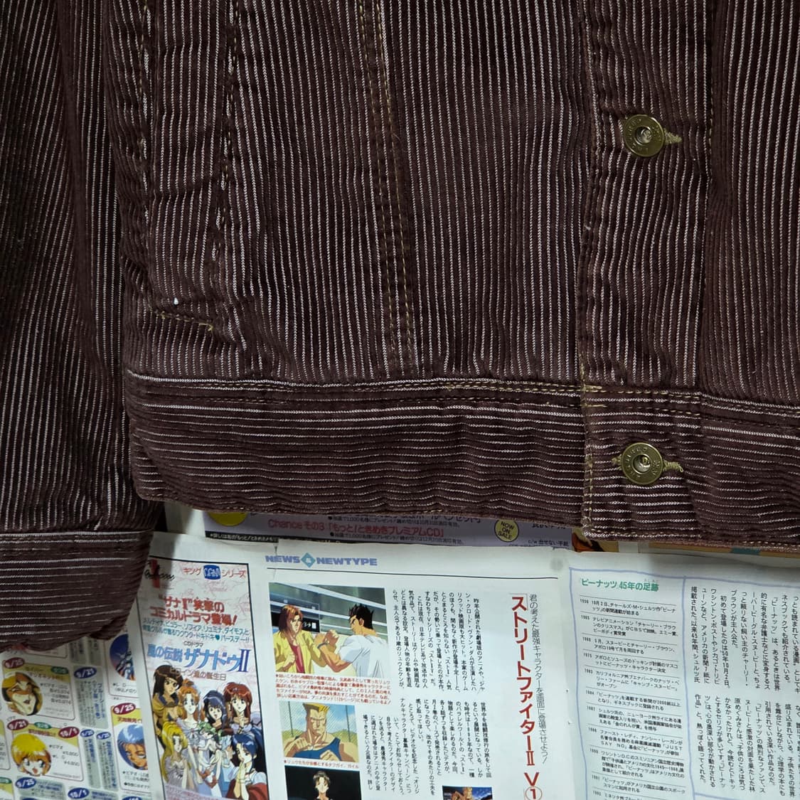 에스크 Y2K 브라운 코듀로이 퍼 쉐르파 자켓 상품이미지5